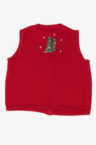 Vintage Red Breckenridge Snowmen Ugly Christmas Vest (1990s)