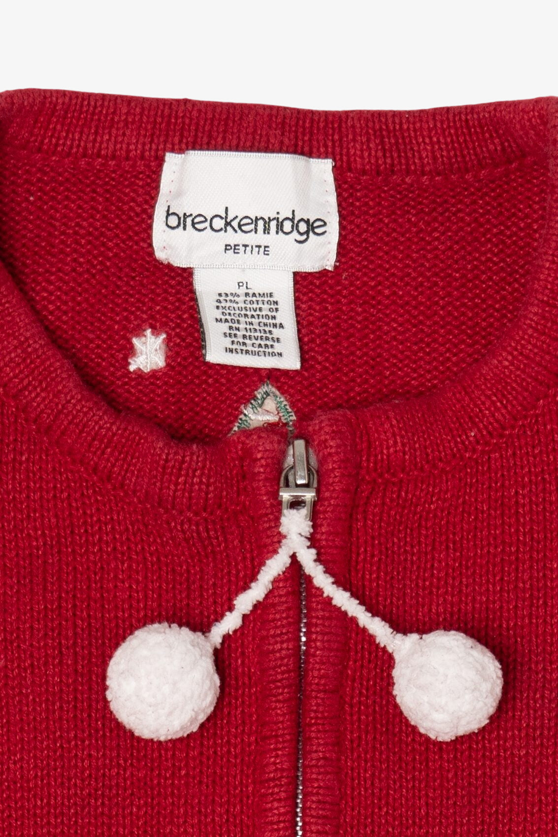 Vintage Red Breckenridge Snowmen Ugly Christmas Vest (1990s)