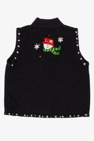Vintage Black Designers Originals Studio Snowmen Ugly Christmas Vest (1990s)