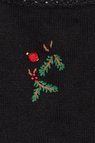 Vintage Black Designers Originals Studio Flowers Ugly Christmas Vest (1990s)
