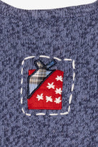 Vintage Blue Bobbie Brooks Ugly Christmas Vest (1990s)