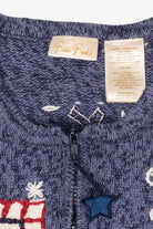 Vintage Blue Bobbie Brooks Ugly Christmas Vest (1990s)