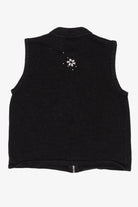 Vintage Black Cappagallo Snowmen Ugly Christmas Vest (1990s)