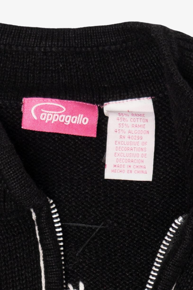 Vintage Black Cappagallo Snowmen Ugly Christmas Vest (1990s)