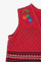 Vintage Red Holiday Editions Ugly Christmas Vest (1990s)