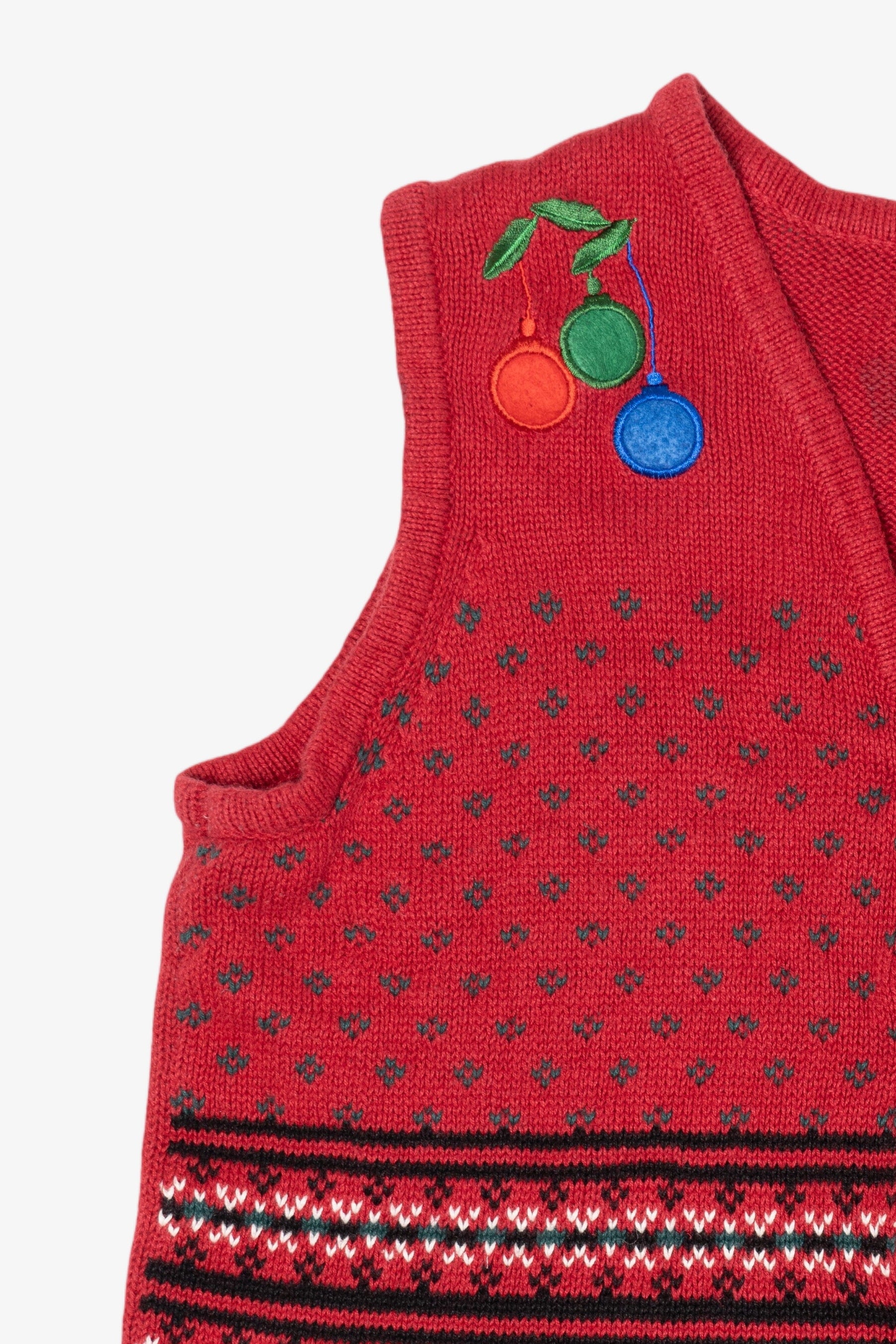 Vintage Red Holiday Editions Ugly Christmas Vest (1990s)