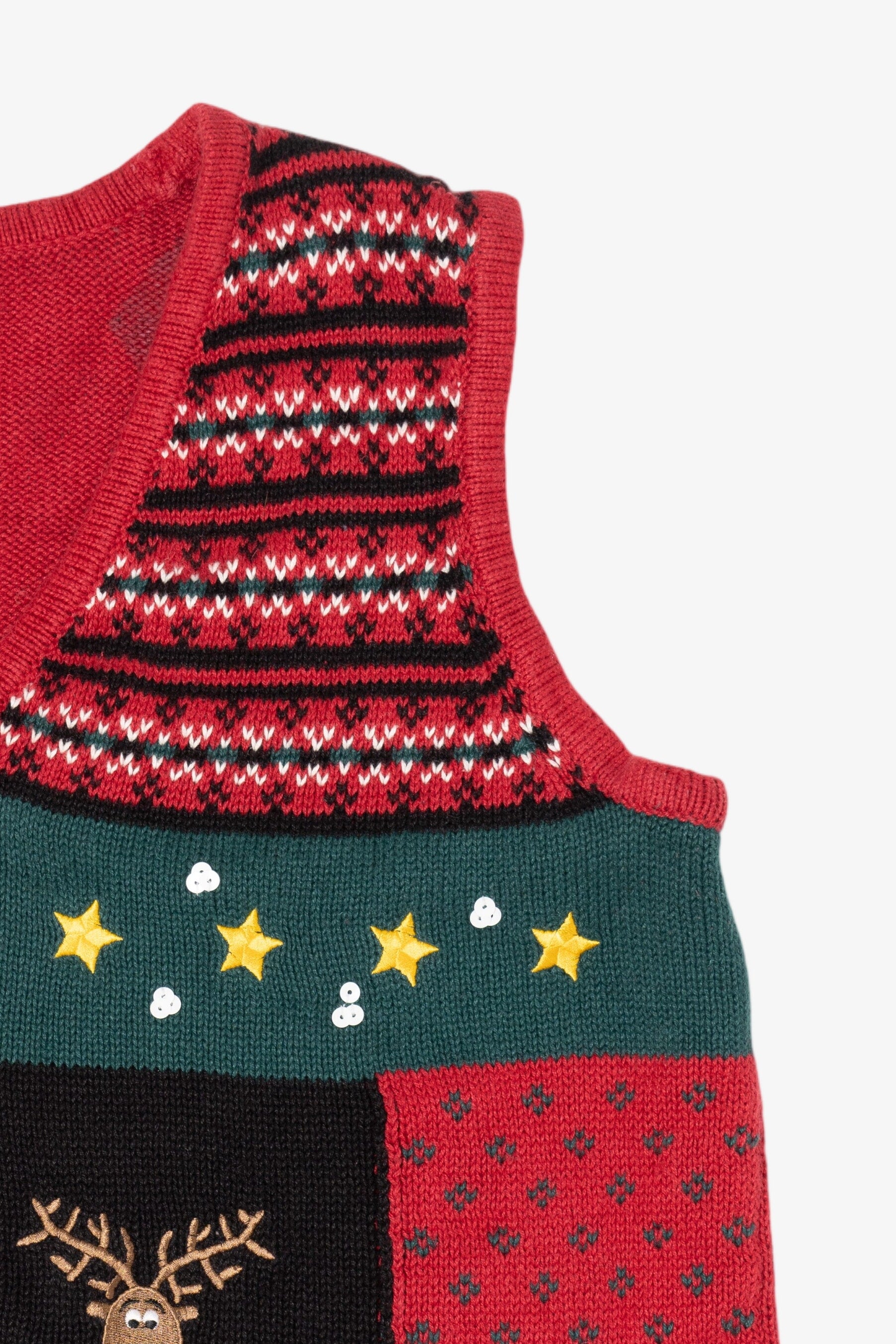 Vintage Red Holiday Editions Ugly Christmas Vest (1990s)