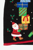 Vintage Black Bobbie Brooks Presents Ugly Christmas Vest (1990s)