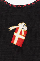 Vintage Black Bobbie Brooks Presents Ugly Christmas Vest (1990s)