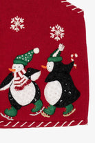 Vintage Red Heirloom Collectible Penguins Ugly Christmas Vest (2000s)