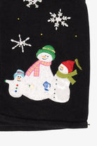 Vintage Black Hampshire Studio Snowmen Ugly Christmas Vest (1990s)