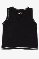 Vintage Black White Stag Reindeer Ugly Christmas Vest (1990s)