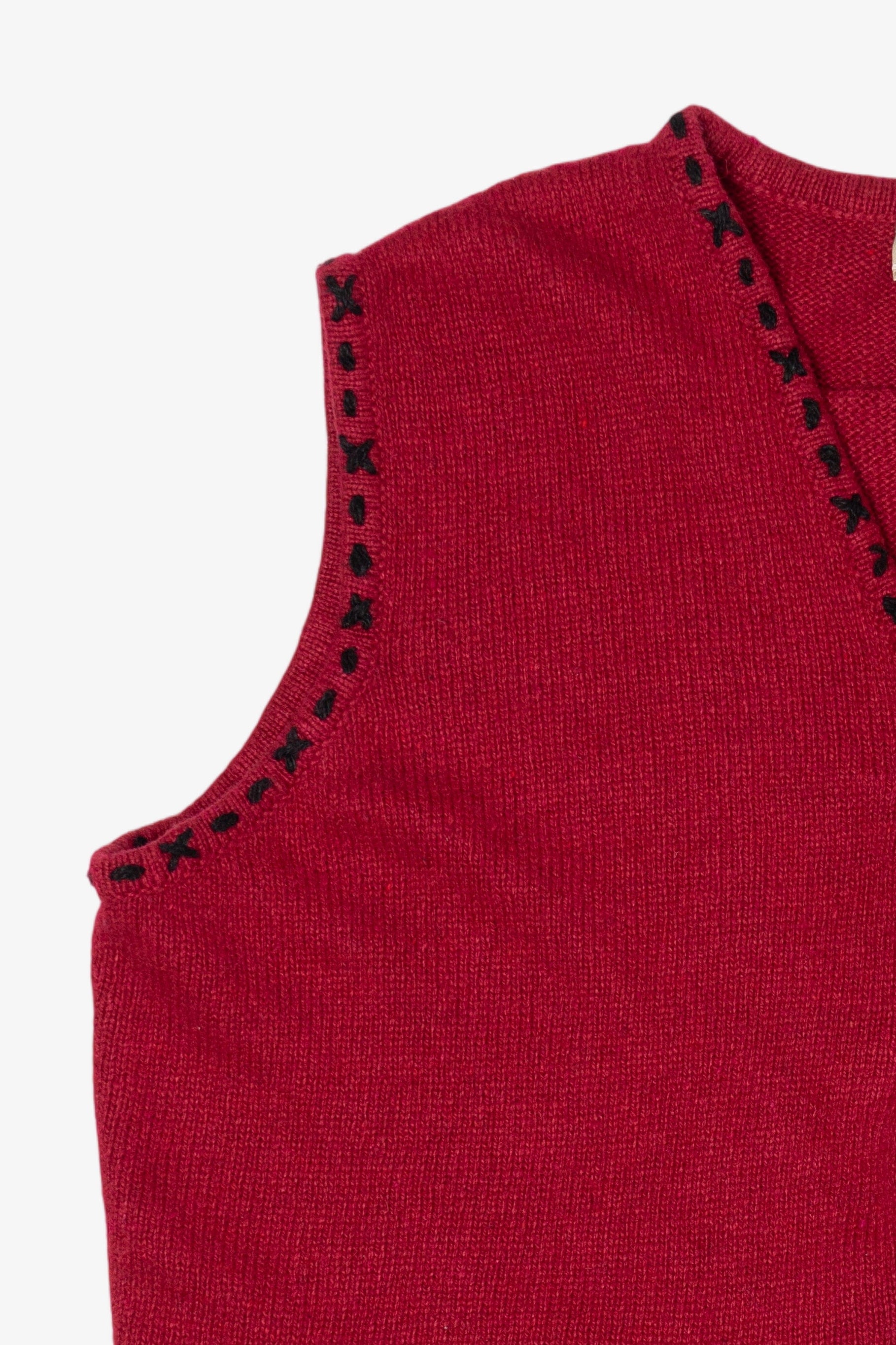 Vintage Red Coldwater Creek Ugly Christmas Vest (1990s)