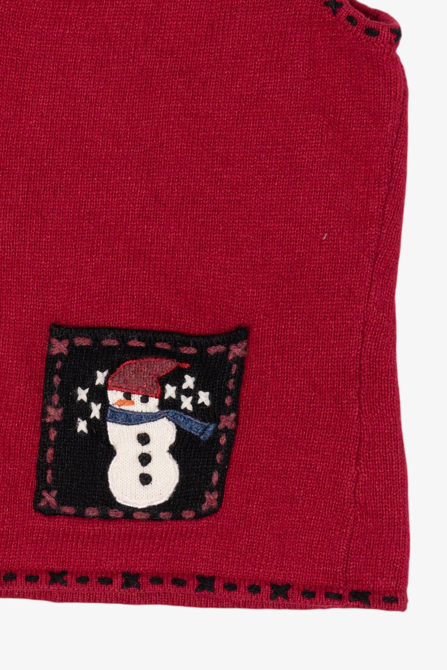 Vintage Red Coldwater Creek Ugly Christmas Vest (1990s)