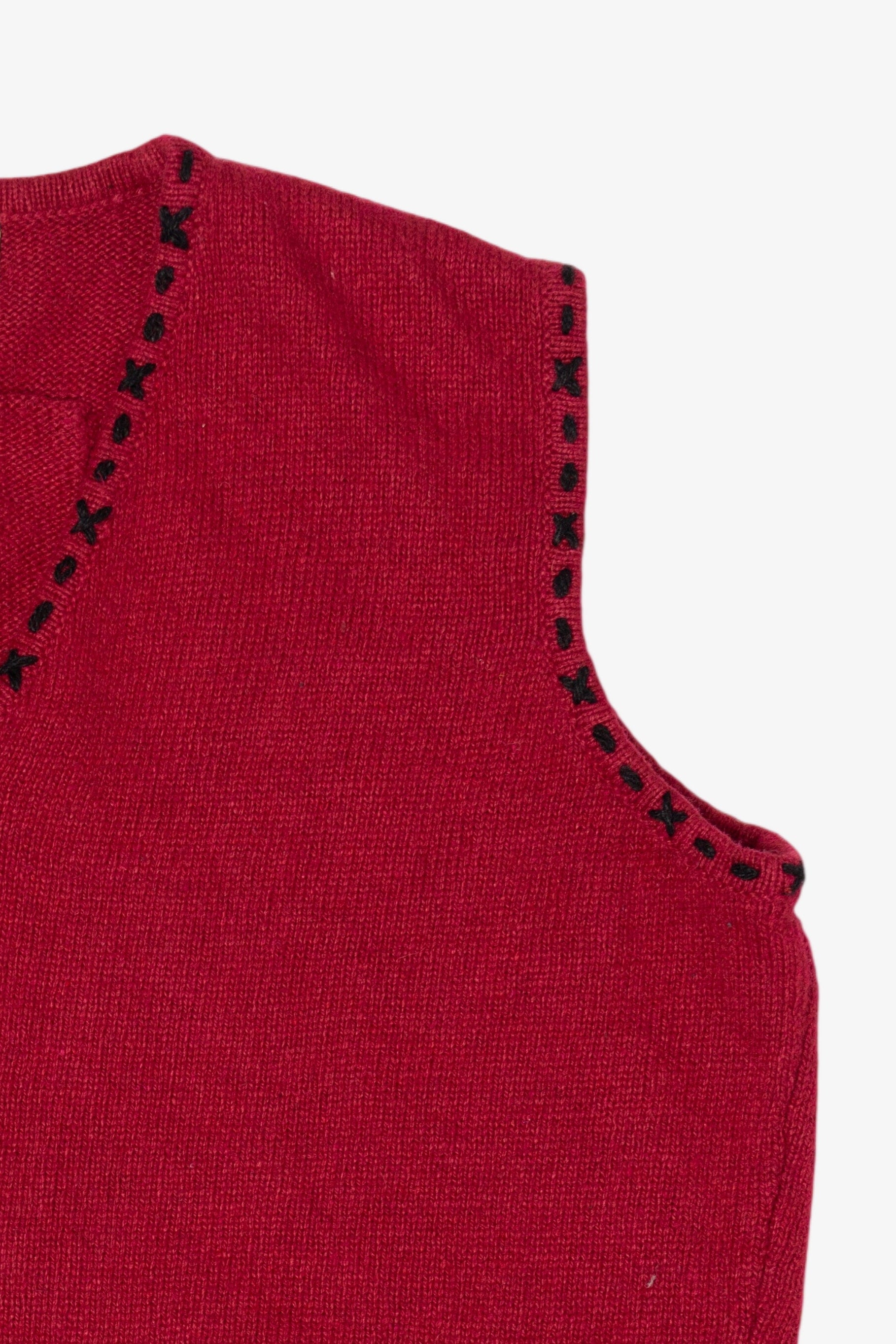 Vintage Red Coldwater Creek Ugly Christmas Vest (1990s)