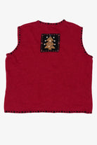 Vintage Red Coldwater Creek Ugly Christmas Vest (1990s)