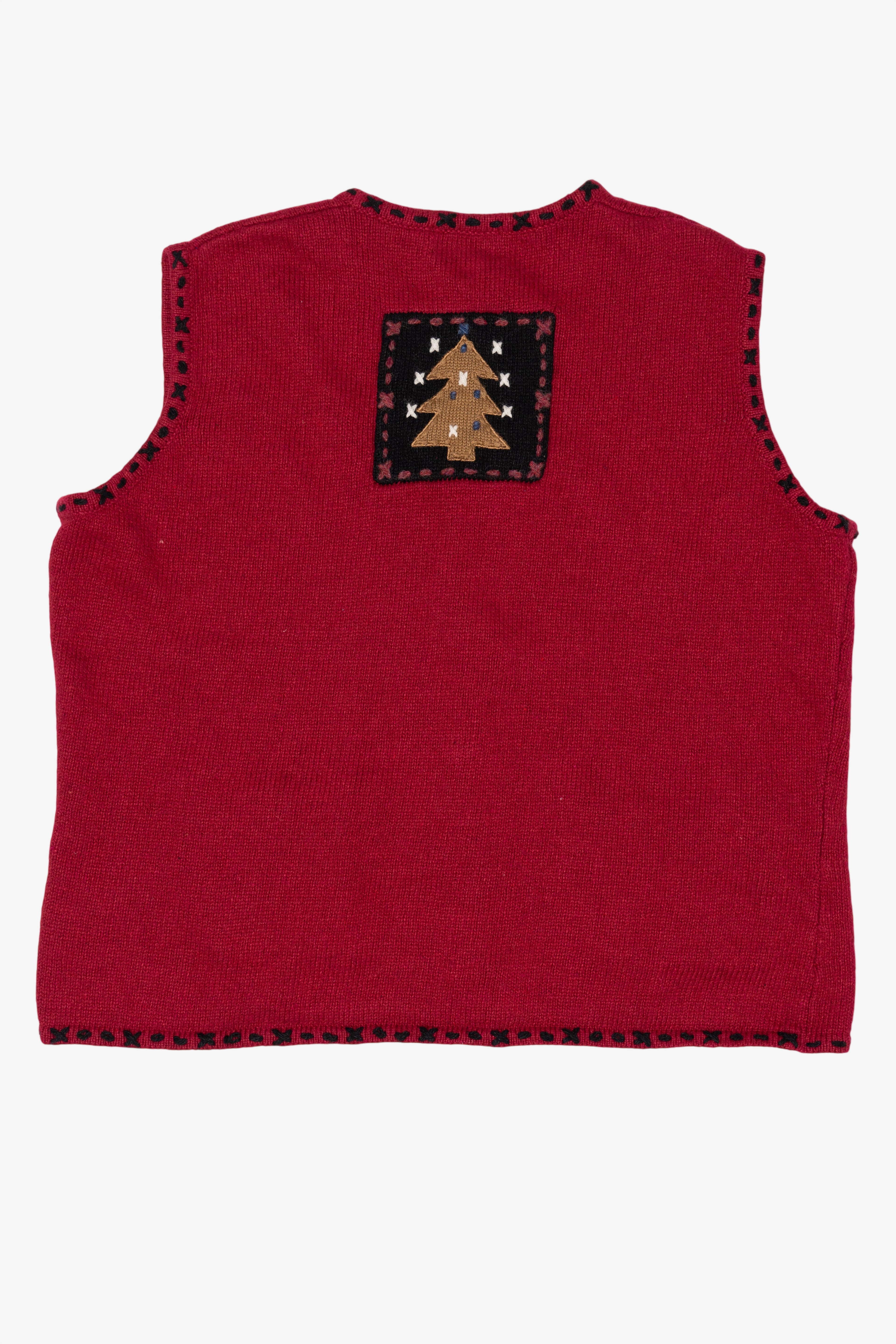 Vintage Red Coldwater Creek Ugly Christmas Vest (1990s)