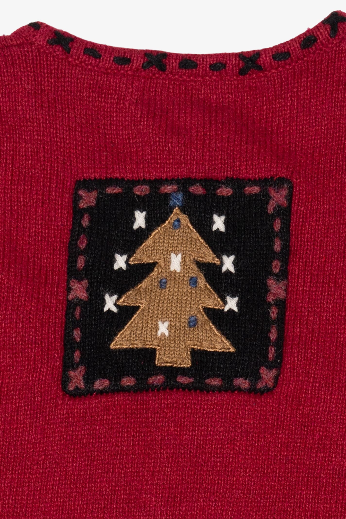 Vintage Red Coldwater Creek Ugly Christmas Vest (1990s)