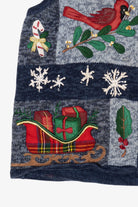 Vintage Blue Tiara International Ugly Christmas Vest (2000s)