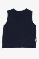 Vintage Navy Blue Capacity Presents Ugly Christmas Vest (1990s)
