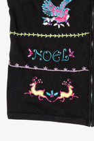 Vintage Black Merry & Bright Ugly Christmas Vest (1990s)