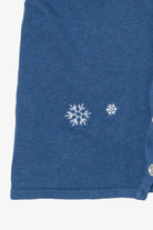 Vintage Blue Holiday Faire Snowman Ugly Christmas Vest (2000s)