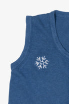 Vintage Blue Holiday Faire Snowman Ugly Christmas Vest (2000s)