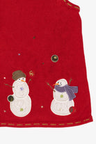 Vintage Red Christopher & Banks Snowmen Ugly Christmas Vest (1990s)