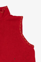 Vintage Red Christopher & Banks Snowmen Ugly Christmas Vest (1990s)