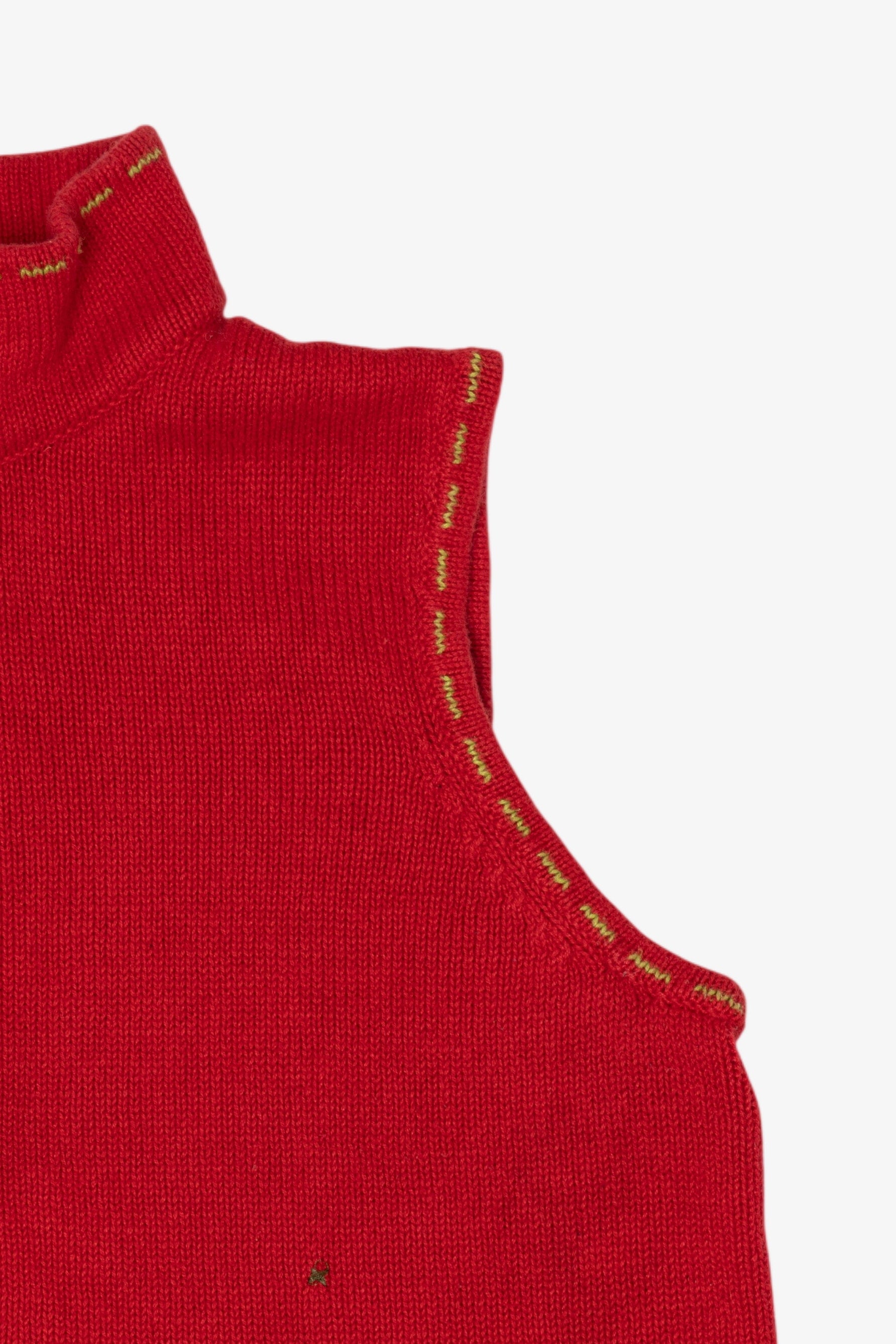 Vintage Red Christopher & Banks Snowmen Ugly Christmas Vest (1990s)