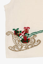 Vintage White Southern Lady Ugly Christmas Vest (1980s)