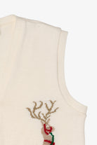 Vintage White Southern Lady Ugly Christmas Vest (1980s)