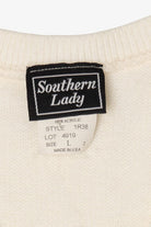 Vintage White Southern Lady Ugly Christmas Vest (1980s)