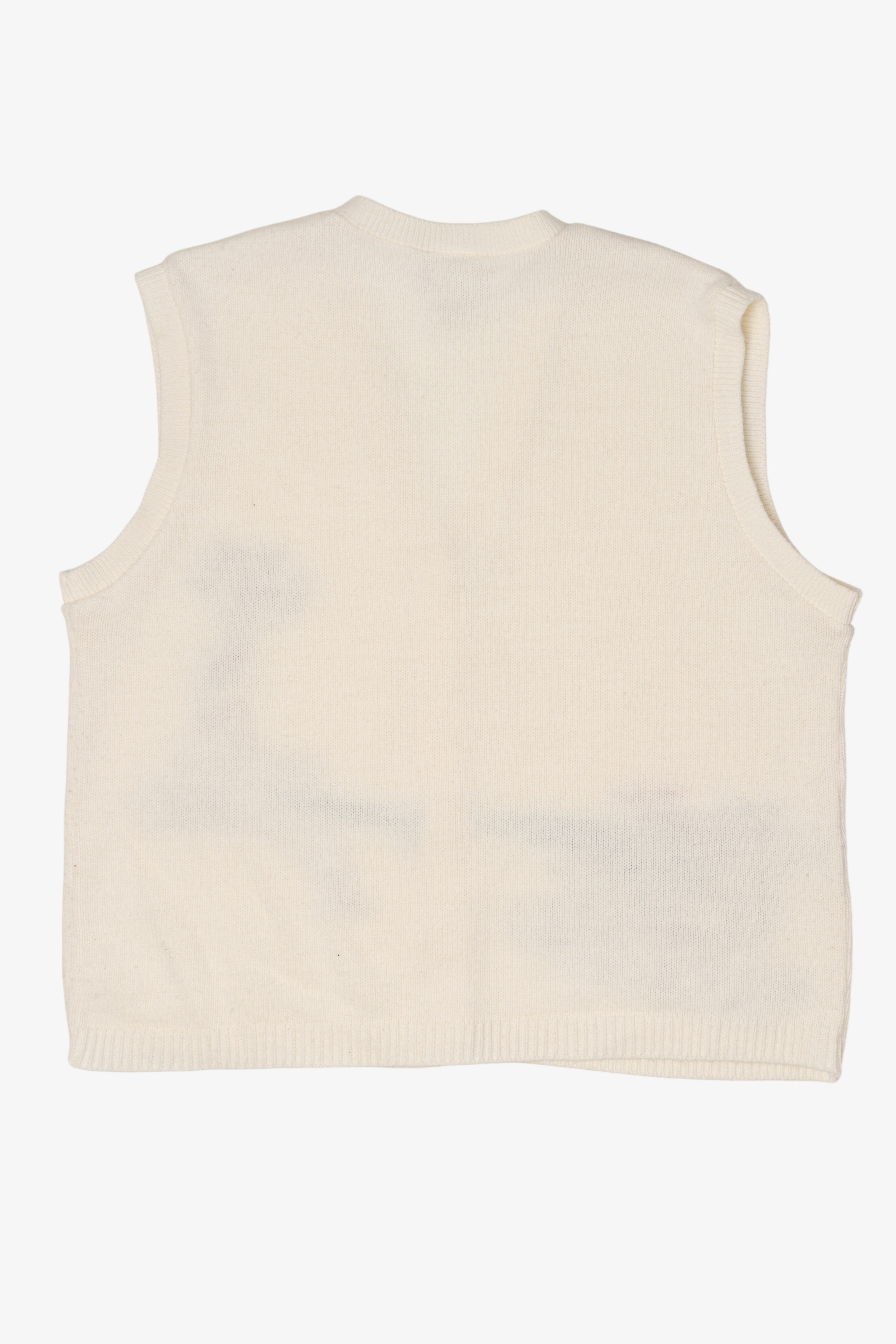 Vintage White Southern Lady Ugly Christmas Vest (1980s)