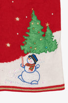 Vintage Red Snowmen Ugly Christmas Vest (2000s)