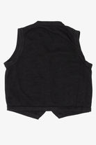 Vintage Black Ohi Poinsettias Ugly Christmas Vest (1990s)