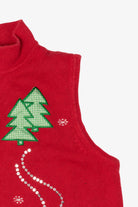 Vintage Red Nouveaux Penguins Ugly Christmas Vest (1990s)