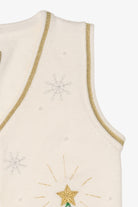 Vintage White Presents Ugly Christmas Vest (1990s)