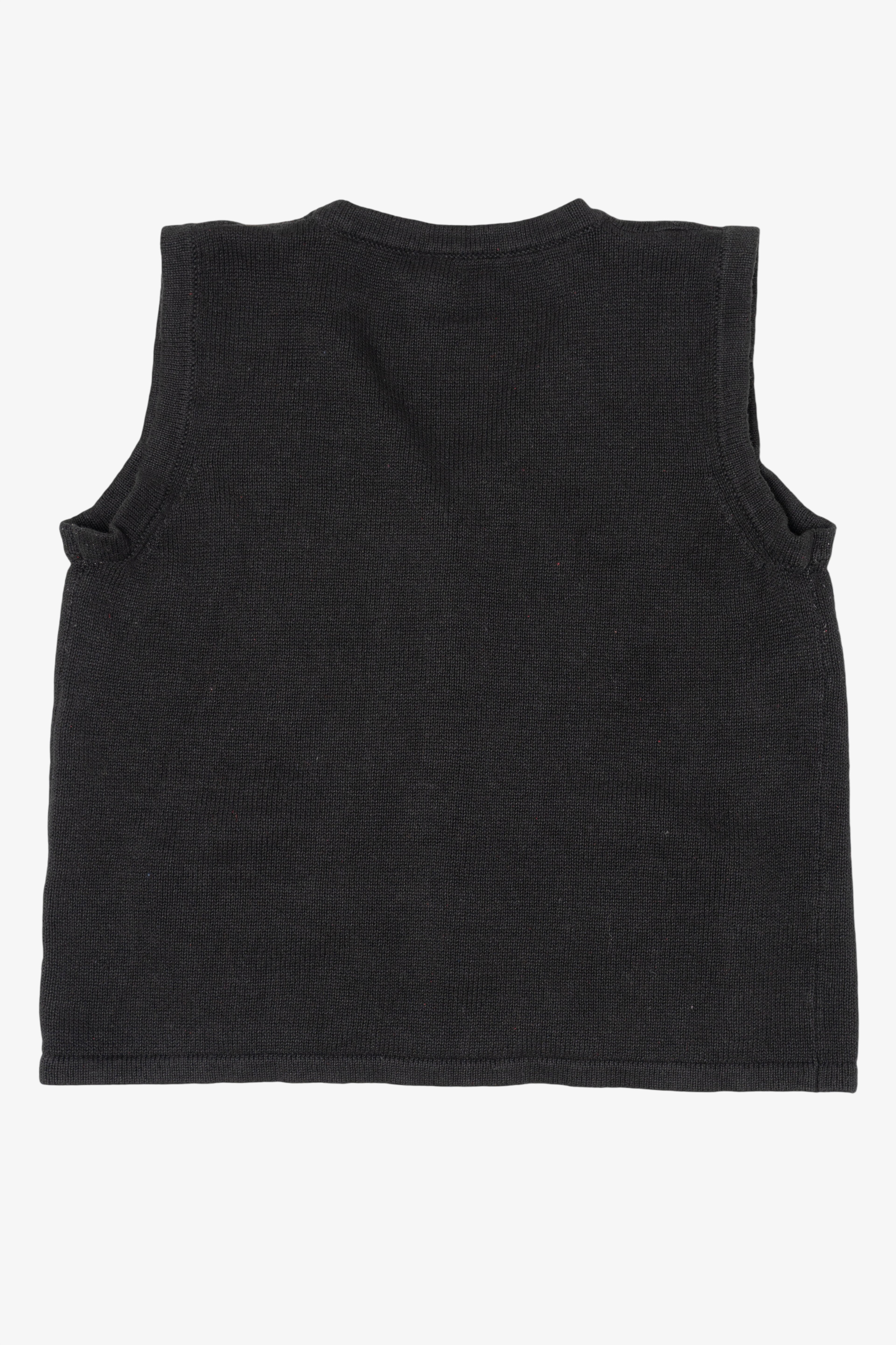 Vintage Black Holiday Faire Presents Ugly Christmas Vest (2000s)