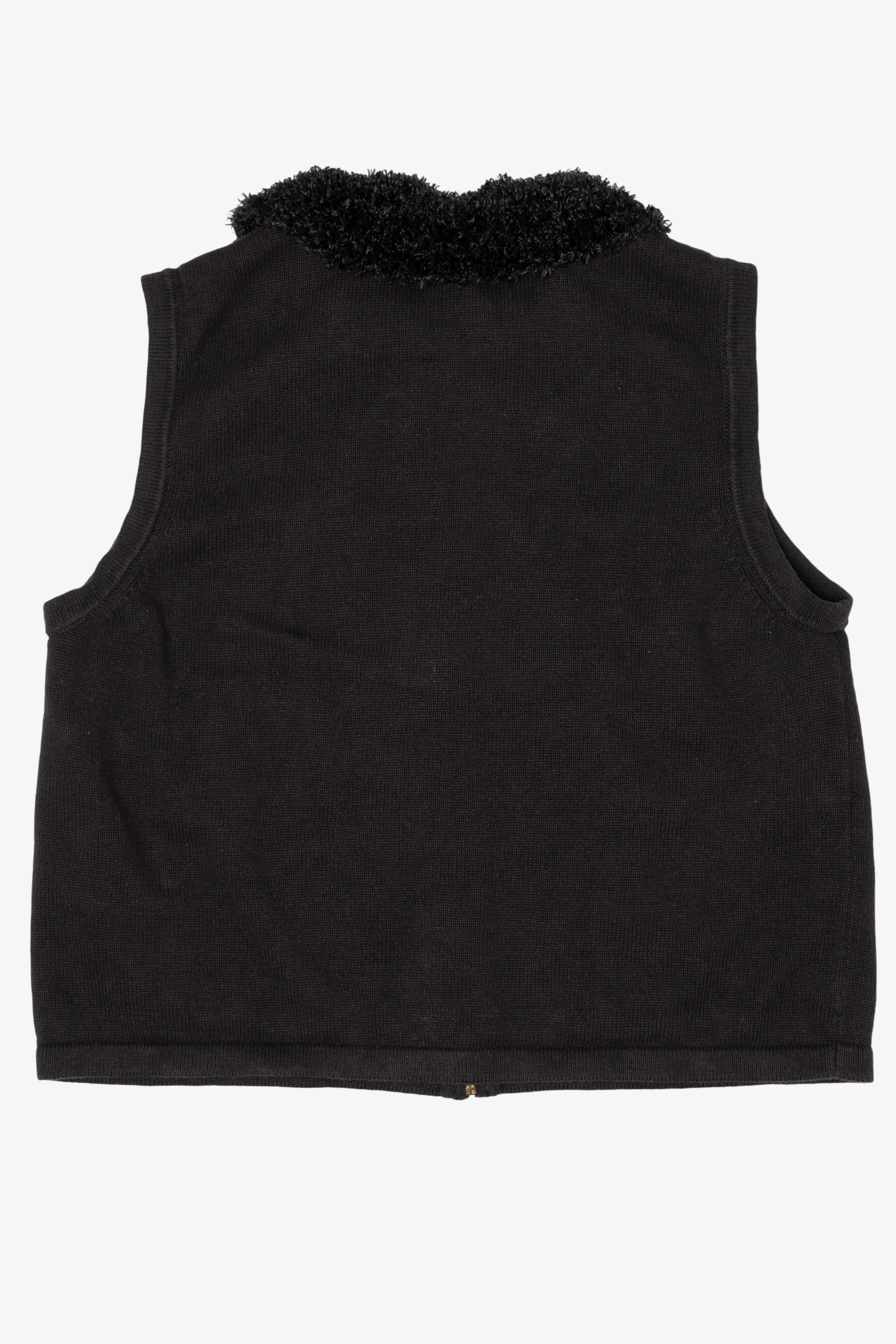 Vintage Black Merry & Bright Presents Ugly Christmas Vest (2000s)