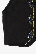 Vintage Black Joan Leslie Ugly Christmas Vest (1990s)
