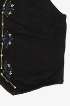 Vintage Black Joan Leslie Ugly Christmas Vest (1990s)