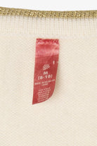 Vintage White "Happiness Is A Homespun Christmas" Ugly Christmas Vest (2000s)