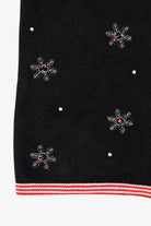 Vintage Black Snowmen Ugly Christmas Vest (2000s)