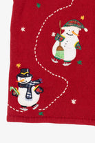 Vintage Red Bobbie Brooks Snowmen Ugly Christmas Vest (1990s)