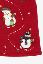 Vintage Red Bobbie Brooks Snowmen Ugly Christmas Vest (1990s)