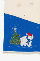 Vintage White Stag Snowman Polar Bear Ugly Christmas Vest (1990s)