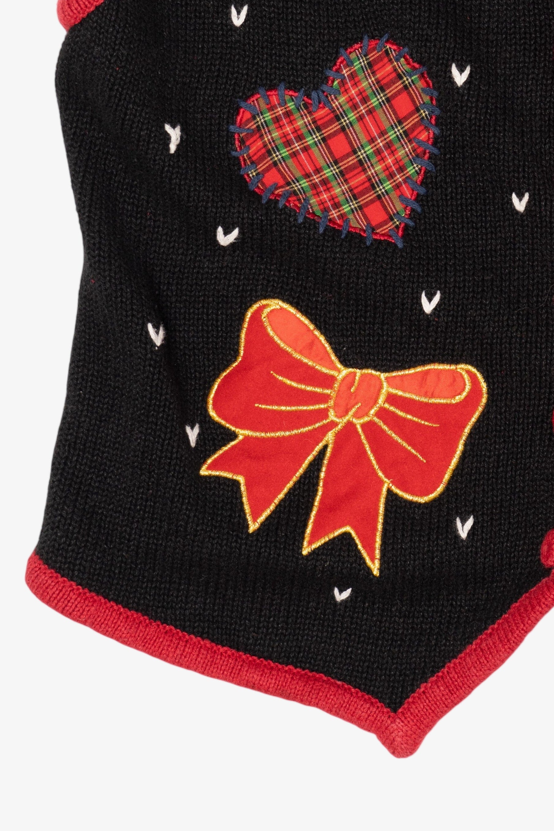 Vintage Black Kathie Lee Ugly Christmas Vest (1990s)