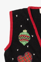 Vintage Black Kathie Lee Ugly Christmas Vest (1990s)