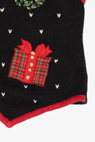 Vintage Black Kathie Lee Ugly Christmas Vest (1990s)